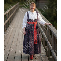 Русь сарафанная. Калуга, хлопок, красно-черный